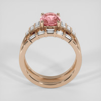 2.02 Ct. Padparadscha Sapphire Ring, 18K Rose Gold 3