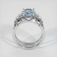 2.76 Ct. Bi Color Sapphire Ring, 10K White Gold 3