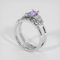 1.62 Ct. Purple Sapphire Ring, 10K White Gold 2