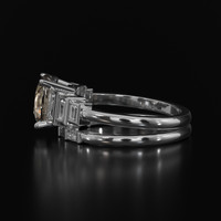 2.26 Ct. White Sapphire Ring, 10K White Gold 4