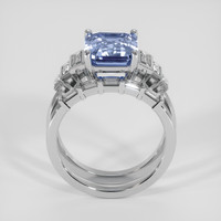 3.99 Ct. Violet Sapphire Ring, 14K White Gold 3