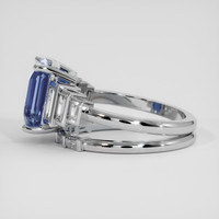 3.99 Ct. Violet Sapphire Ring, 14K White Gold 4