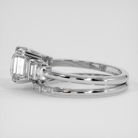 3.07 Ct. White Sapphire Ring, 14K White Gold 4