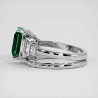 2.91 Ct. Emerald Ring, 18K White Gold 4