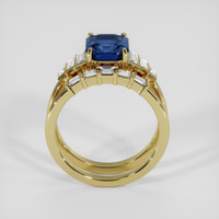 3.80 Ct. Blue Sapphire Ring, 14K Yellow Gold 3