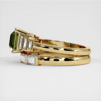 1.91 Ct. Green Sapphire Ring, 14K Yellow Gold 4