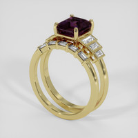 2.48 Ct. Pinkish Purple Spinel Ring, 18K Yellow Gold 2