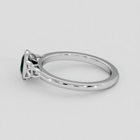 0.65 Ct. Bluish Green Sapphire Ring, Platinum 950 4