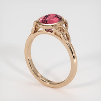 2.11 Ct. Gemstone Ring, 14K Rose Gold 2