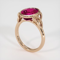 3.99 Ct. Gemstone Ring, 14K Rose Gold 2