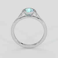 1.35 Ct. Blue Zircon Ring, Silver 3