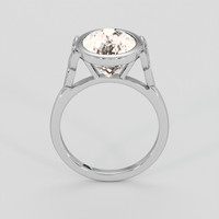 4.01 Ct. Peach Morganite Ring, 10K White Gold 3