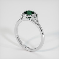 1.13 Ct. Green Sapphire Ring, 14K White Gold 2