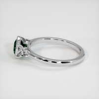 1.13 Ct. Green Sapphire Ring, 14K White Gold 4