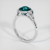 3.21 Ct. Sapphire Ring, 14K White Gold 2