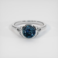 2.41 Ct. Sapphire Ring, 14K White Gold 1