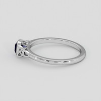 0.69 Ct. Bluish Purple Sapphire Ring, 14K White Gold 4