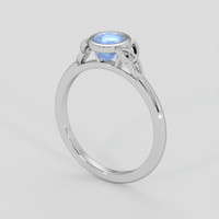 1.33 Ct. Blue Sapphire Ring, 14K White Gold 2