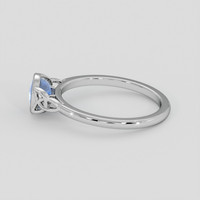 1.33 Ct. Blue Sapphire Ring, 14K White Gold 4