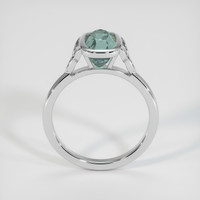 2.29 Ct. Bluish Green Sapphire Ring, 14K White Gold 3