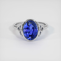 5.85 Ct. Sapphire Ring, 18K White Gold 1