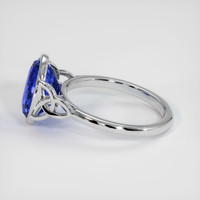 5.85 Ct. Sapphire Ring, 18K White Gold 4