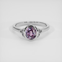 1.31 Ct. Purple Garnet Ring, 18K White Gold 1
