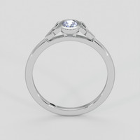 0.41 Ct. Blue Sapphire Ring, 18K White Gold 3