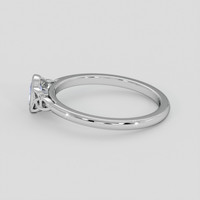 0.41 Ct. Blue Sapphire Ring, 18K White Gold 4