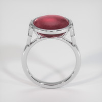 15.61 Ct. Reddish Pink Sapphire Ring, 18K White Gold 3