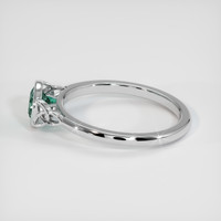 0.75 Ct. Sapphire Ring, 18K White Gold 4