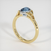 1.20 Ct. Gemstone Ring, 14K White & Yellow 2