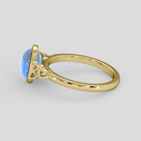 3.05 Ct. Blue Sapphire Ring, 10K Yellow Gold 4
