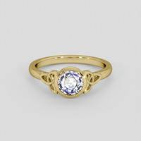 0.92 Ct. Bi Color Sapphire Ring, 14K Yellow Gold 1