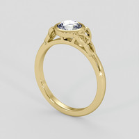0.92 Ct. Bi Color Sapphire Ring, 14K Yellow Gold 2