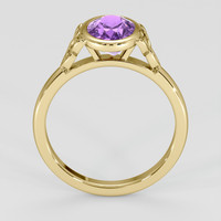 2.03 Ct. Pinkish Purple Sapphire Ring, 14K Yellow Gold 3