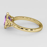 2.03 Ct. Pinkish Purple Sapphire Ring, 14K Yellow Gold 4