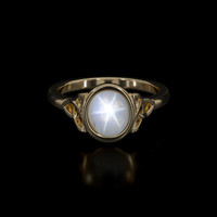 2.92 Ct. Sapphire Ring, 14K Yellow Gold 1