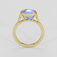 4.05 Ct. Blue Sapphire Ring, 14K Yellow Gold 3