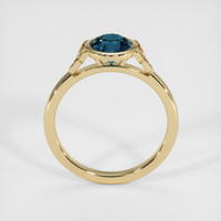 1.27 Ct. Greenish Blue Sapphire Ring, 14K Yellow Gold 3