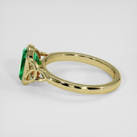 1.46 Ct. Emerald Ring, 18K Yellow Gold 4