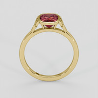 2.14 Ct. Purplish Red Rubellite Tourmaline Ring, 18K Yellow Gold 3