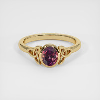 1.52 Ct. Bi Color Sapphire Ring, 18K Yellow Gold 1