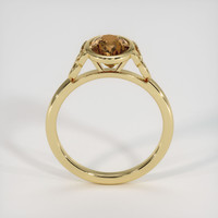 2.50 Ct. Brown Sapphire Ring, 18K Yellow Gold 3