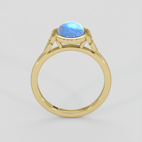 3.05 Ct. Blue Sapphire Ring, 18K Yellow Gold 3
