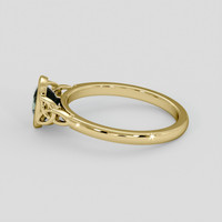 1.03 Ct. Bluish Green Sapphire Ring, 18K Yellow Gold 4