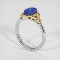 1.60 Ct. Gemstone Ring, 14K Yellow & White 2