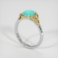 1.30 Ct. Gemstone Ring, 14K Yellow & White 2