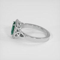 1.83 Ct. Bluish Green Sapphire Ring, Platinum 950 4