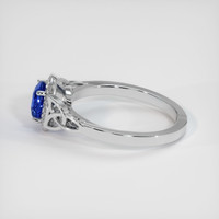 1.14 Ct. Blue Sapphire Ring, 10K White Gold 4